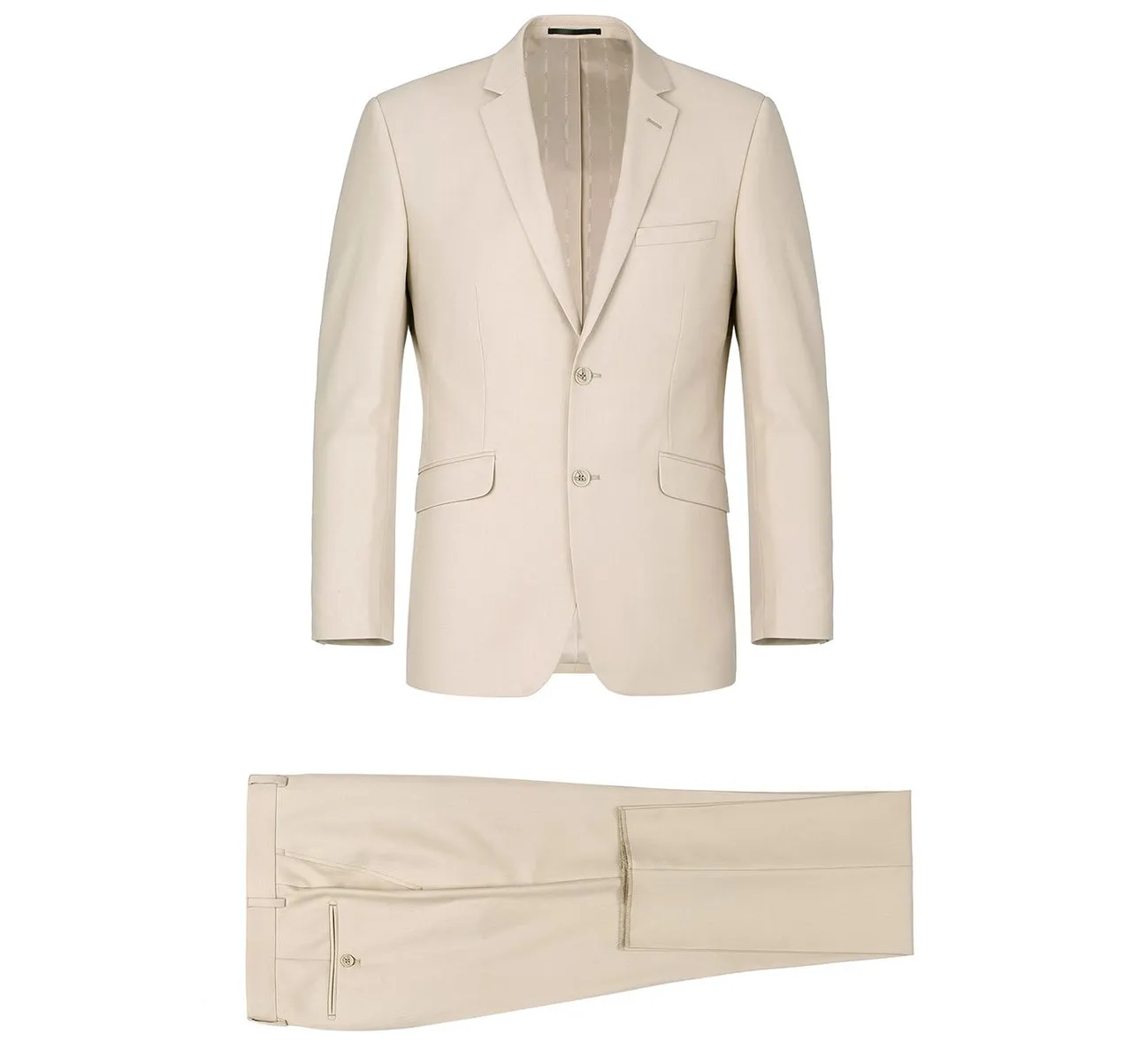 Renoir 201-3  2-Piece Single Breasted Notch Lapel Slim Fit Suit