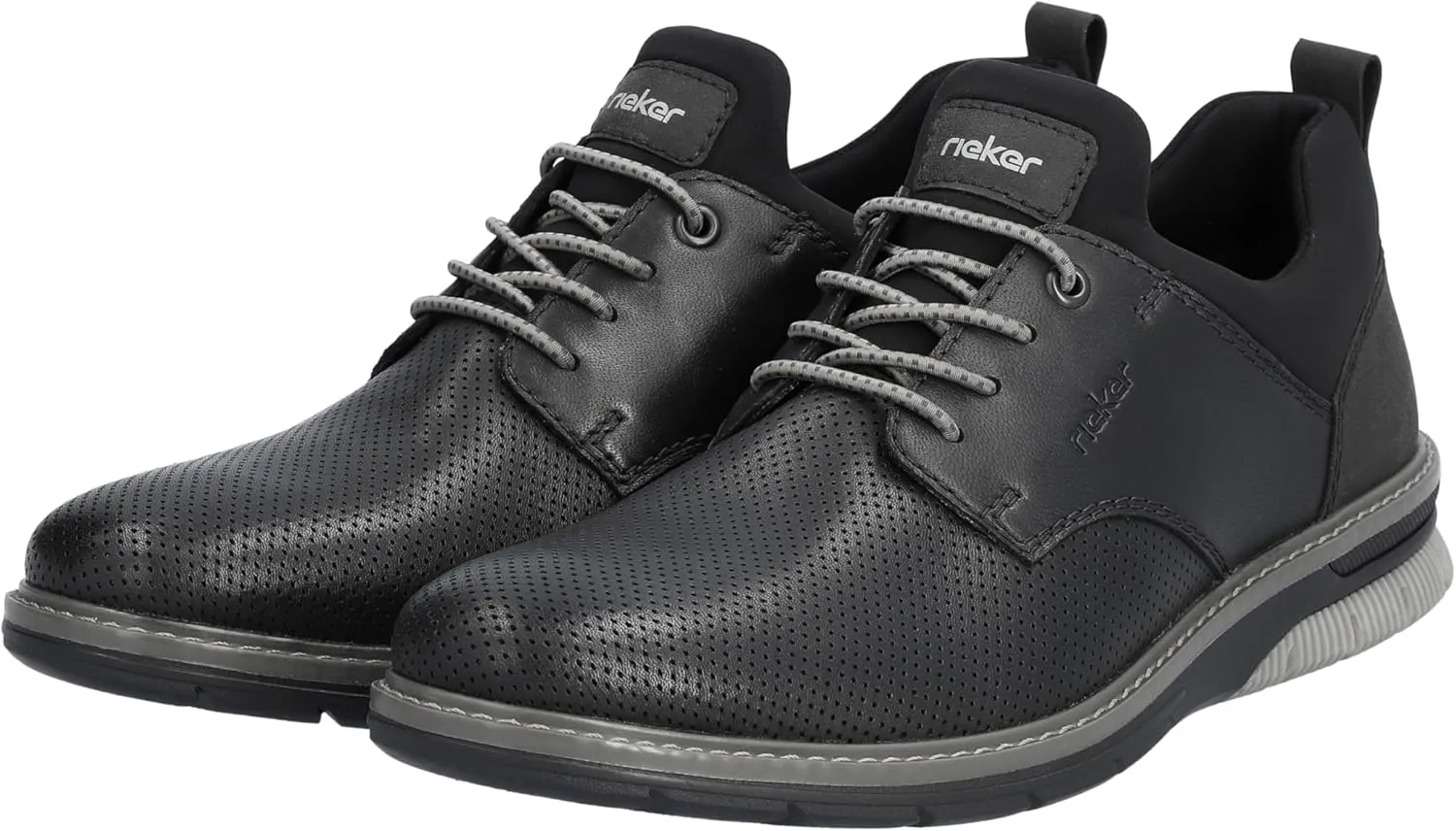 Rieker Men's Derby Lace-up Oxford Flat