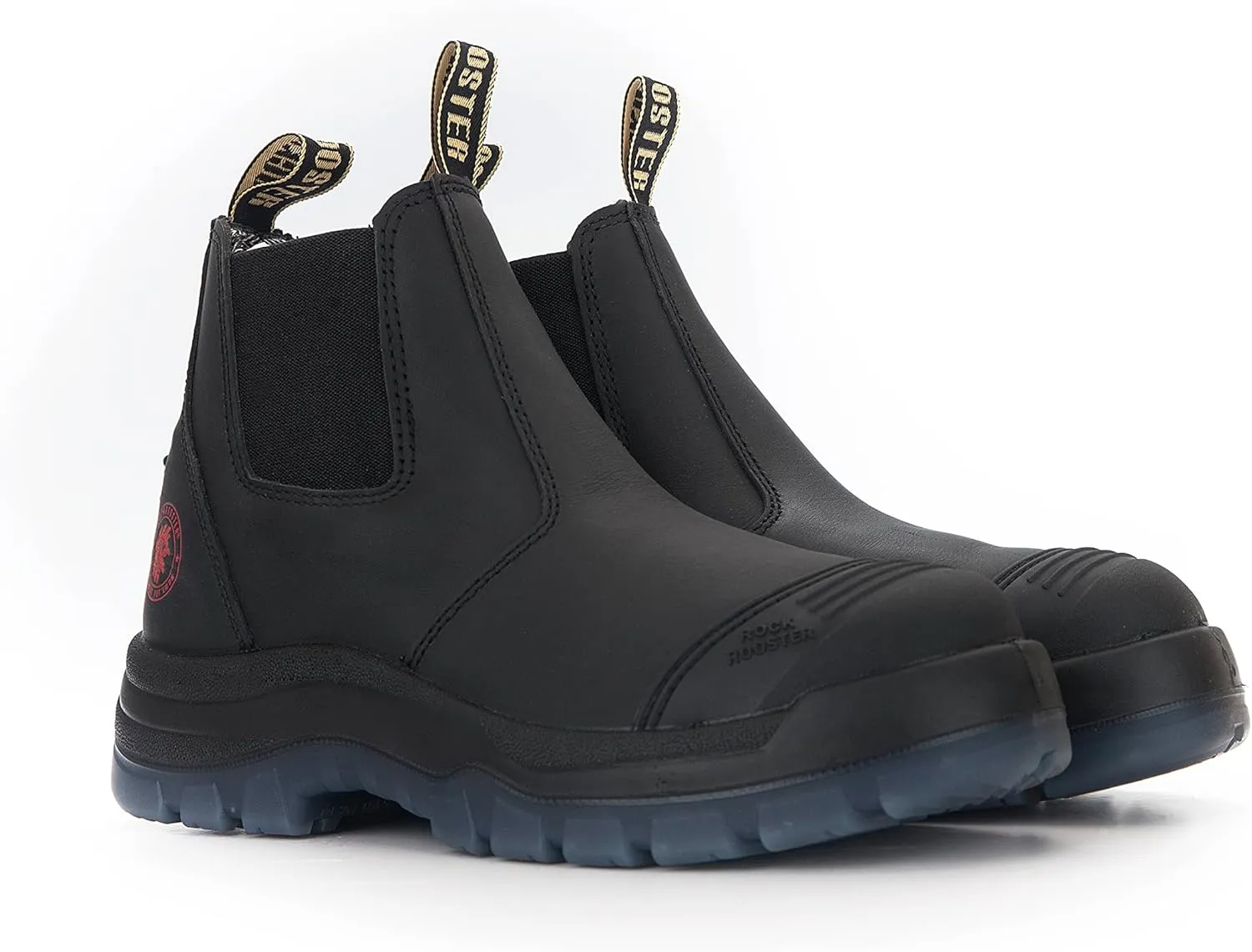 ROCKROOSTER Work Boots for Men, 6" Soft Toe, Slip On Safety Oiled Leather Shoes, Static Dissipative, Breathable, Quick Dry AK227NT AK222NT