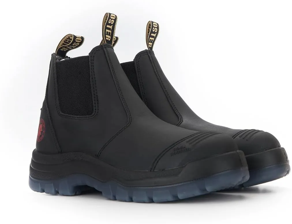 ROCKROOSTER Work Boots for Men, 6" Soft Toe, Slip On Safety Oiled Leather Shoes, Static Dissipative, Breathable, Quick Dry AK227NT AK222NT