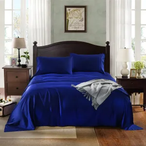 Royal Comfort 1000TC Rich Breathable Natural Bamboo Collection Sheets Set Indigo Queen