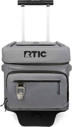 RTIC 40 Can Everyday Wheeled Cooler, Soft Sided Insulated Portable Rolling Collapsible Cooler Bag with Wheels and Handle for Outdoor, Beach, Camping, Sports, Travel, Leakproof