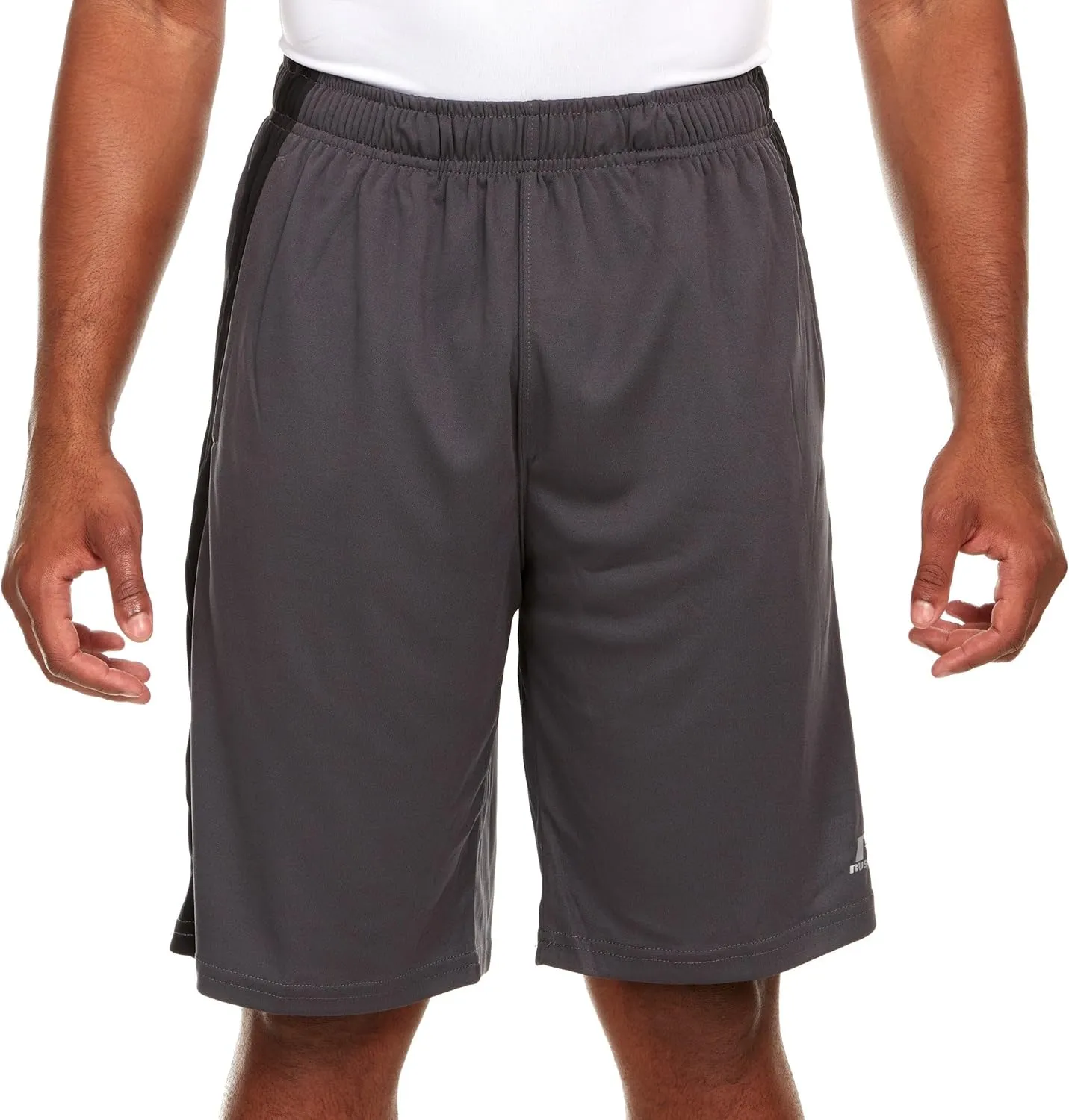 Russell Athletic Mens Performance Athletic Running Shorts Quick Dry Workout Shorts with Pockets and Elastic Waistband 10"