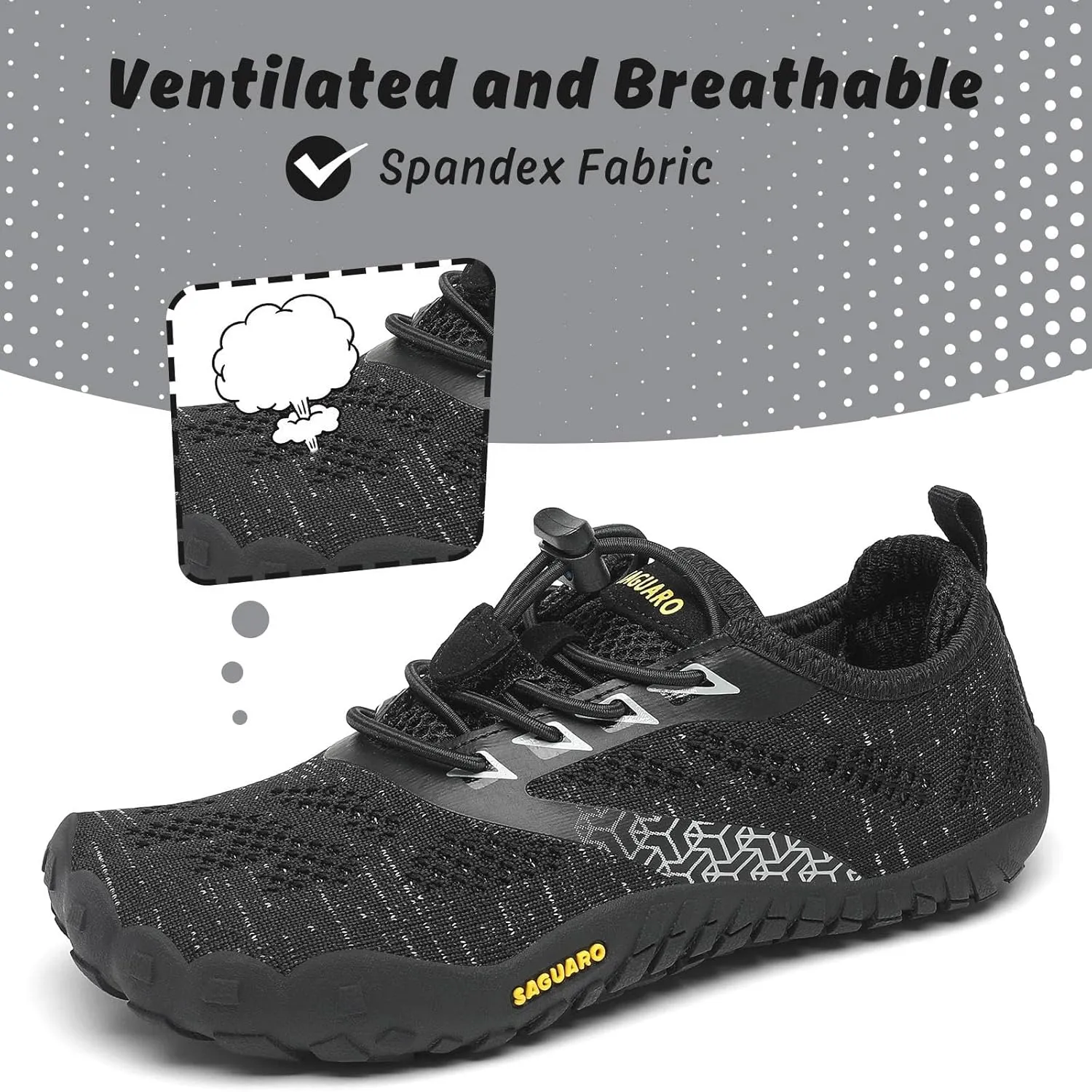 SAGUARO Kids' Barefoot Shoes Boys Girls Quick Dry Aqua Athletic Sneakers Lightweight Sport Footwear Toddler Water Shoes