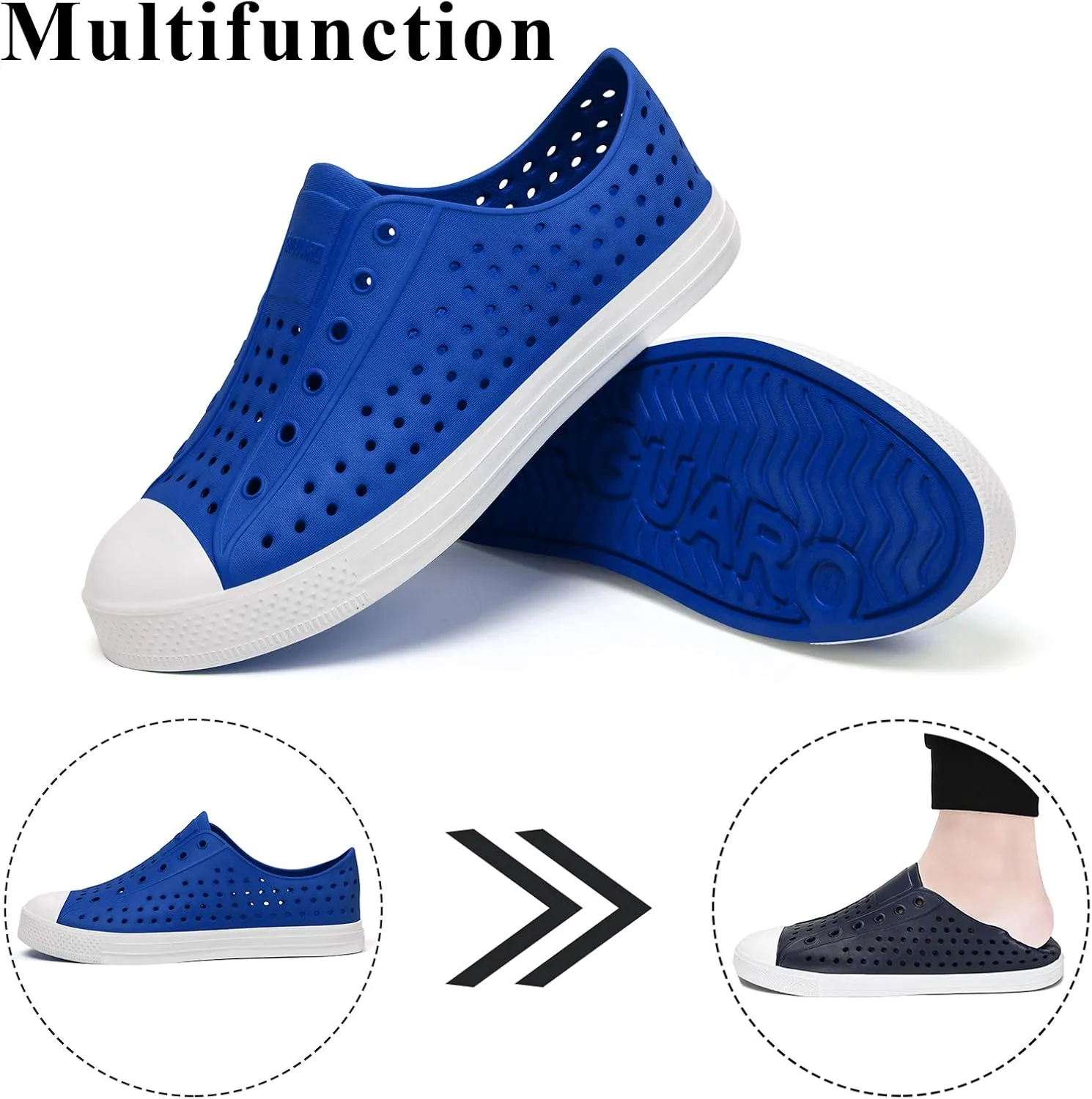 SAGUARO Mens Garden Shoes for Women Breathable Slip-On Gardening Clogs Quick Dry Non-Slip Water Shoe Outdoor Beach Sandals Aero XVII