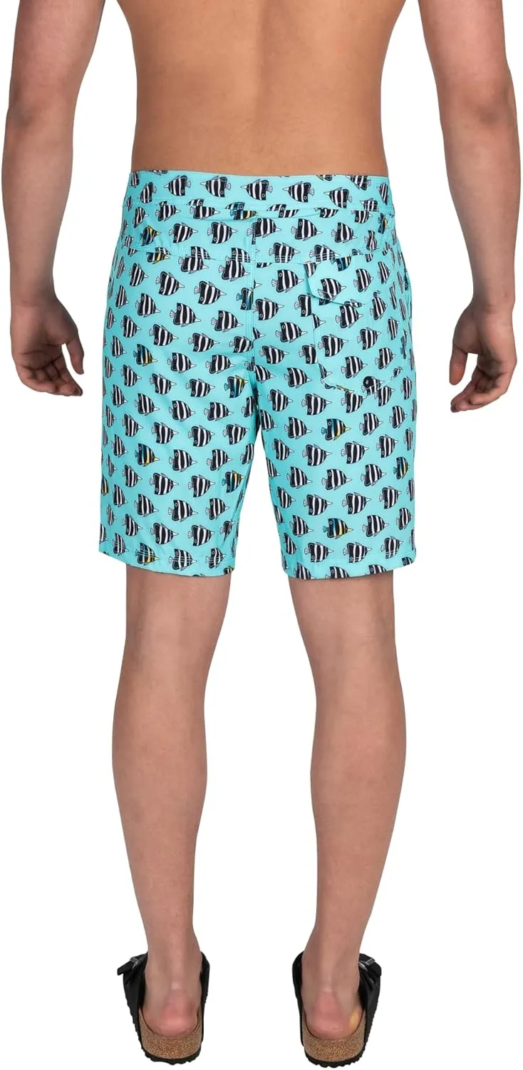 SAXX Underwear Co. Men's Betawave 2N1 Boardie 19" with Built-in Pouch Support, Fashion
