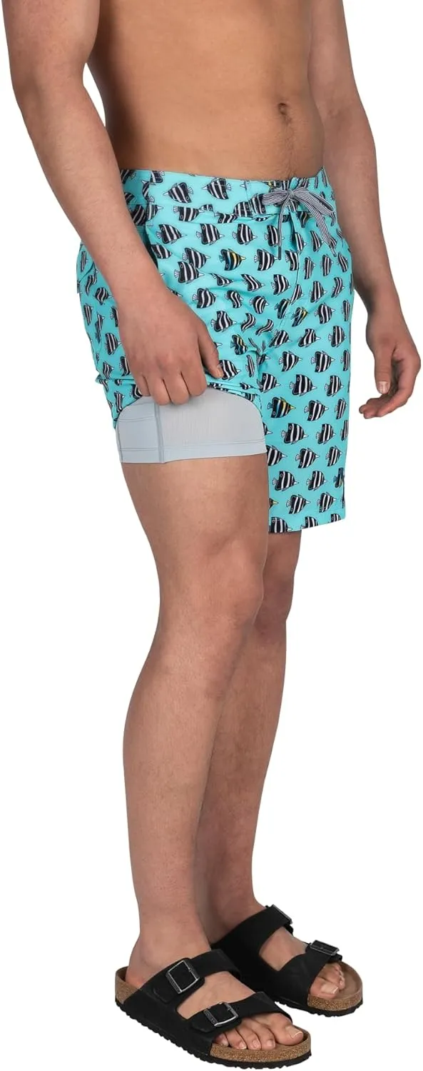 SAXX Underwear Co. Men's Betawave 2N1 Boardie 19" with Built-in Pouch Support, Fashion