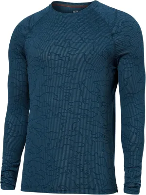 SAXX Underwear Co. Men's Quest Quick Dry Mesh Long Sleeve Crew, Fashion