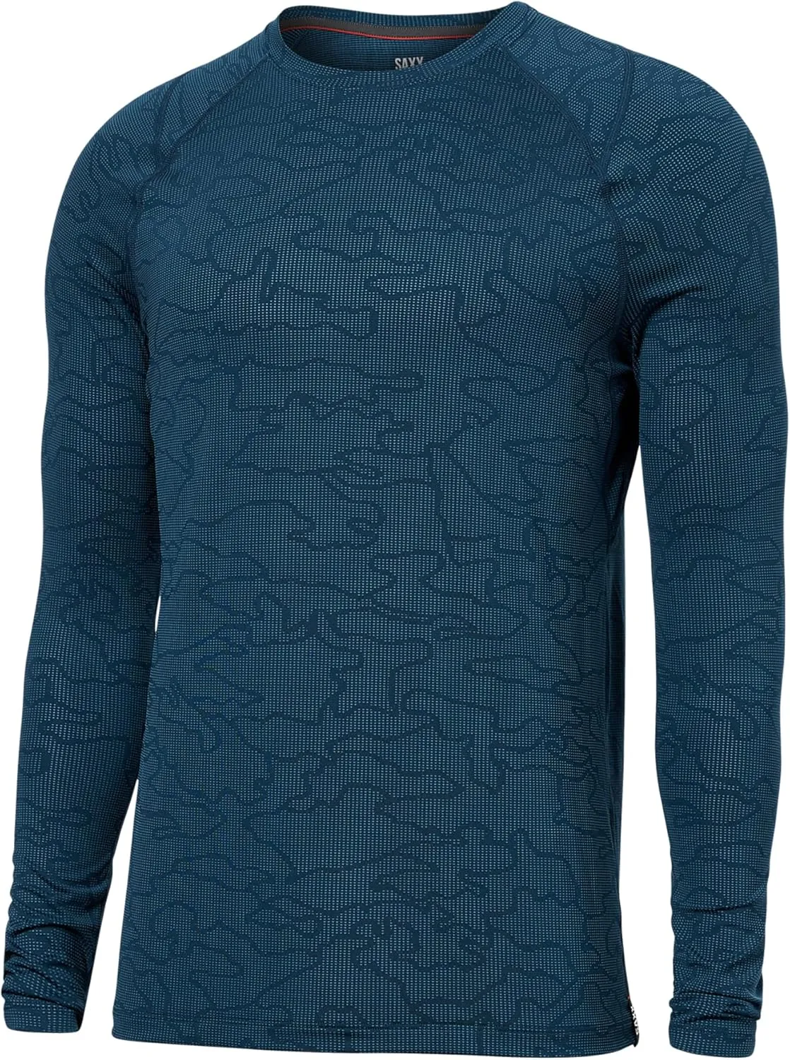 SAXX Underwear Co. Men's Quest Quick Dry Mesh Long Sleeve Crew, Fashion