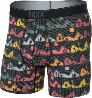 SAXX Underwear Co. Men's Underwear with Pouch Quest Quick Dry Mesh Boxer Brief Fly, Mesa Nightfall-Black, XX-Large