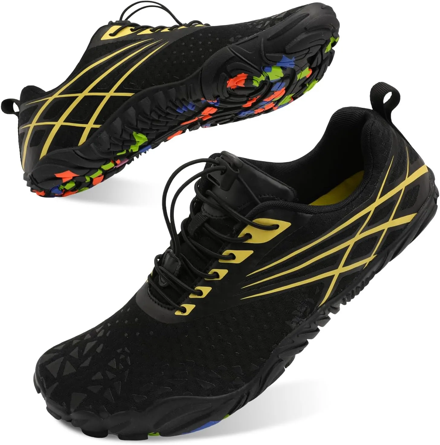 Scurtain Unisex Mens Womens Athletic Hiking Water Shoes Quick Dry Barefoot Aqua Shoes Swim Shoes Beach Shoes with Drainage