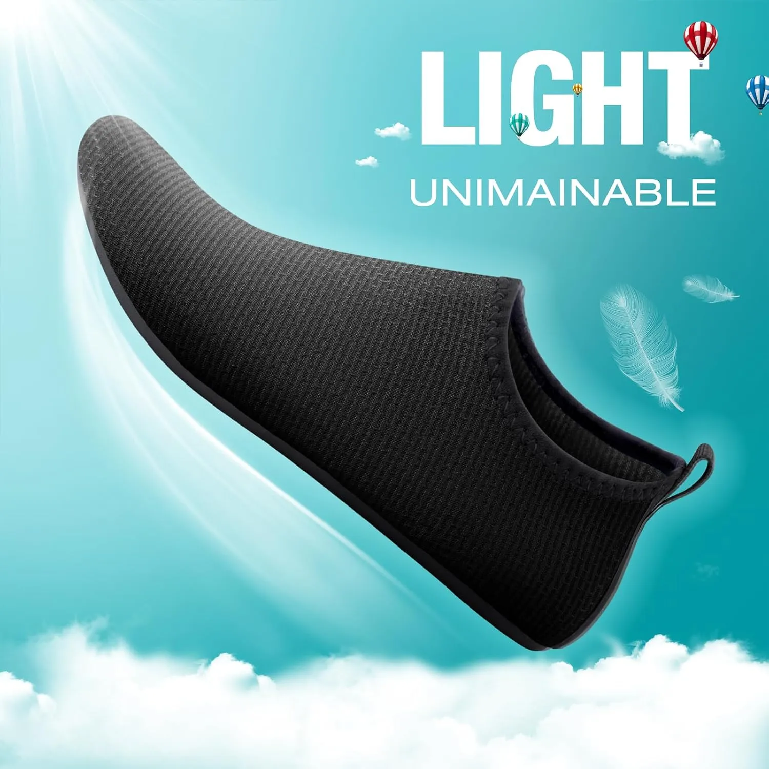 SEEKWAY Water Shoes Quick-Dry Aqua Socks Barefoot Slip-on for Beach Pool Swim River Yoga Lake Surf Women Men SK001