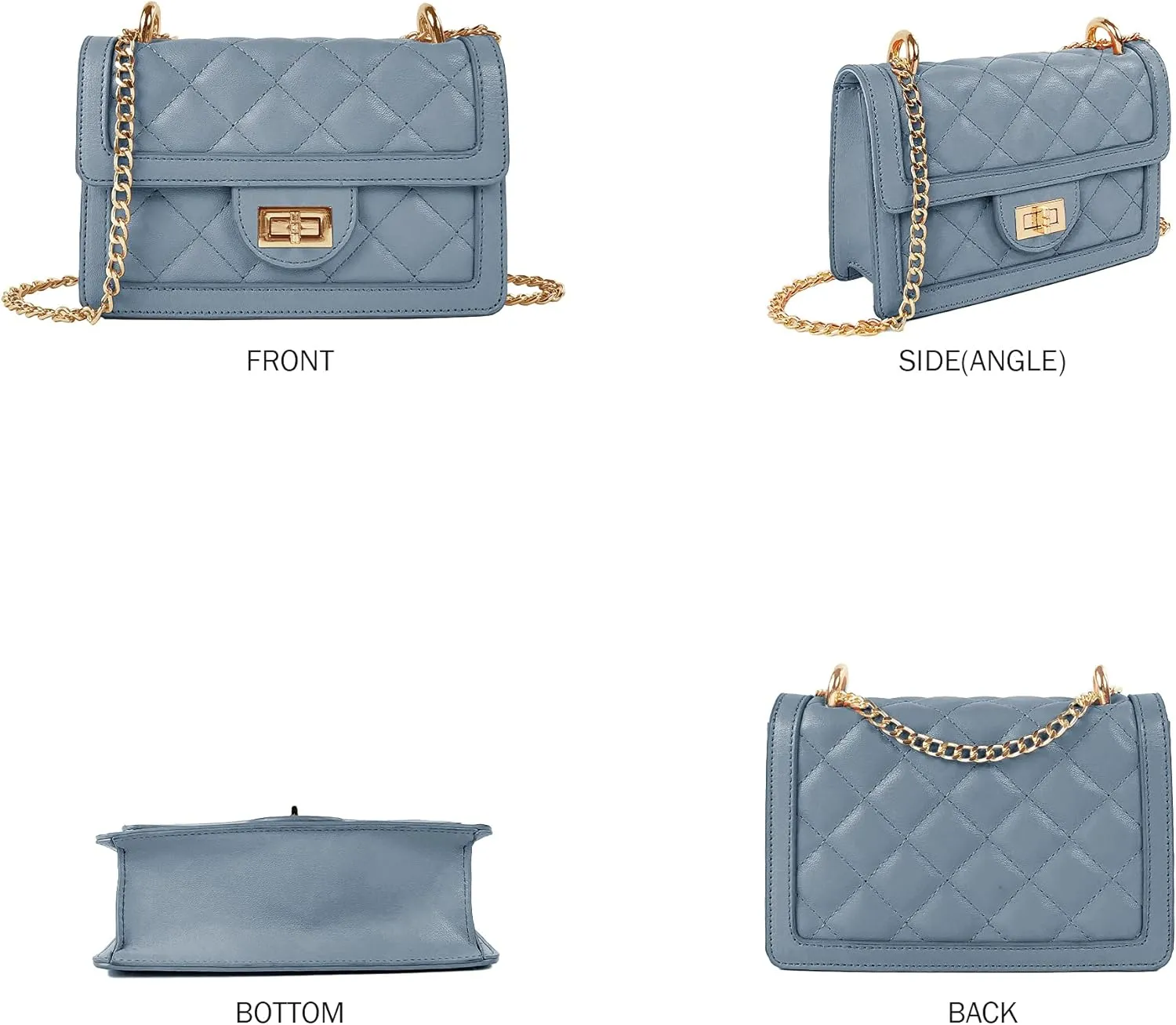 SG SUGU Small Quilted Crossbody Bag, Trendy Designer Mini Shoulder Bag, Phone Wallet Purse for Women