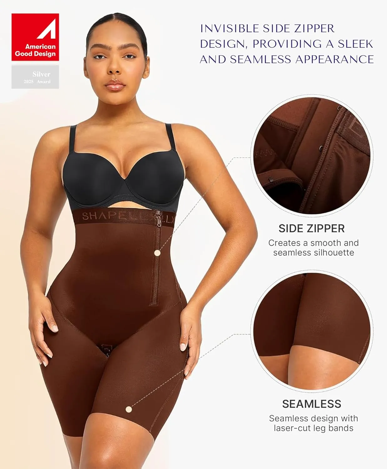 SHAPELLX Shapewear For Women Tummy Control High Waisted Body Shaper Shorts Butt Lifting Shapewear Higher Power Panties