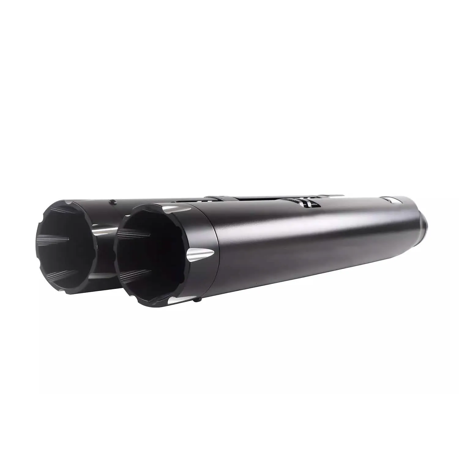 SHARKROAD 4.5" Slip On Mufflers Exhaust for Indian 2014-UP Motorcycle Black