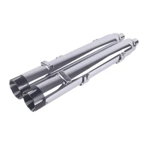 Sharkroad Chrome 4" Slip On Mufflers Exhaust for Indian Touring 2014-2024 Chief