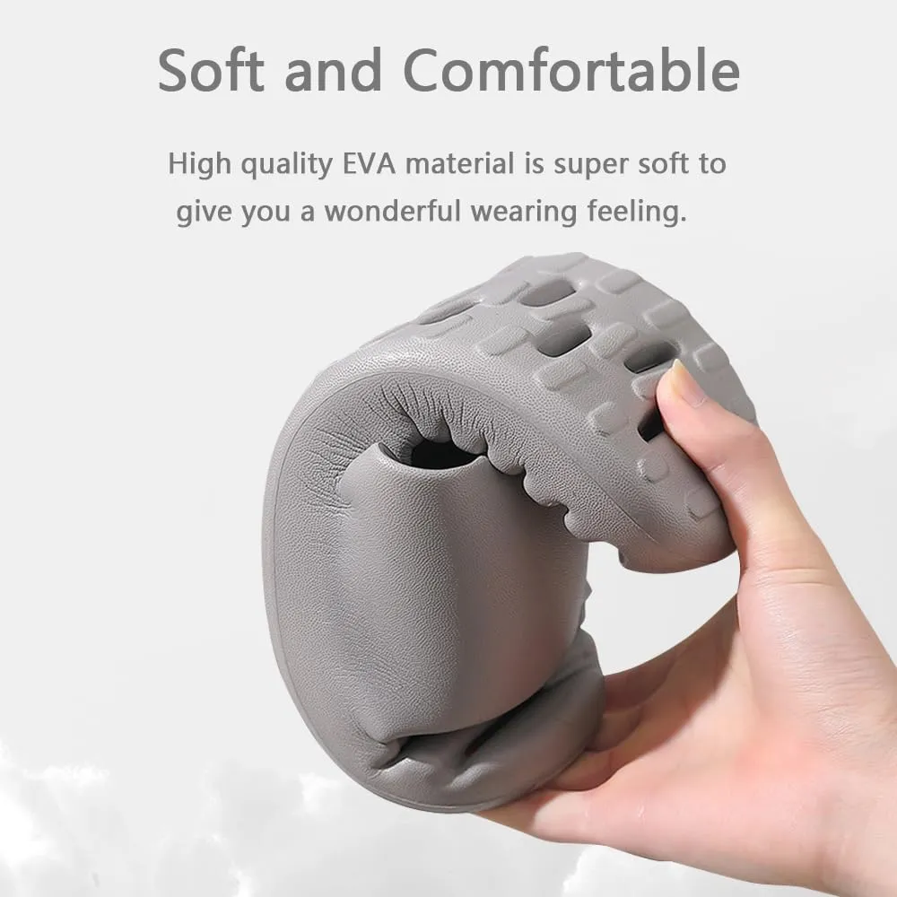 Shower Cloud Slippers for Women and Men Banthroom Drain Hole Slides Non-slip Quick Dry Thick Sole Comfy House Sandals