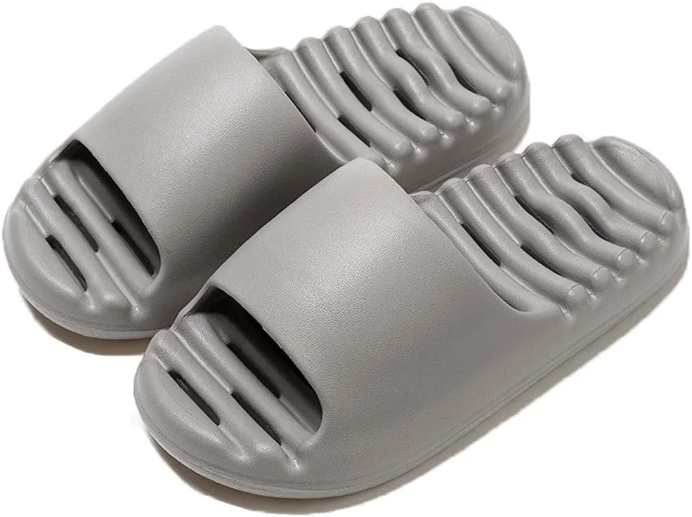Shower Cloud Slippers for Women and Men Banthroom Drain Hole Slides Non-slip Quick Dry Thick Sole Comfy House Sandals
