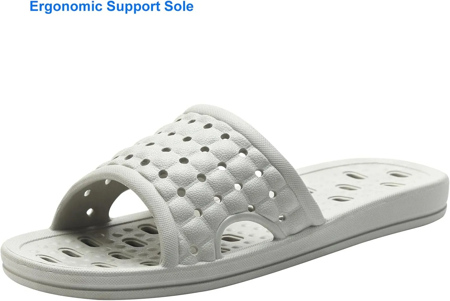 Shower Shoes Quick Dry Non-Slip Bathroom Slippers for Men Women Dorm Home Slides