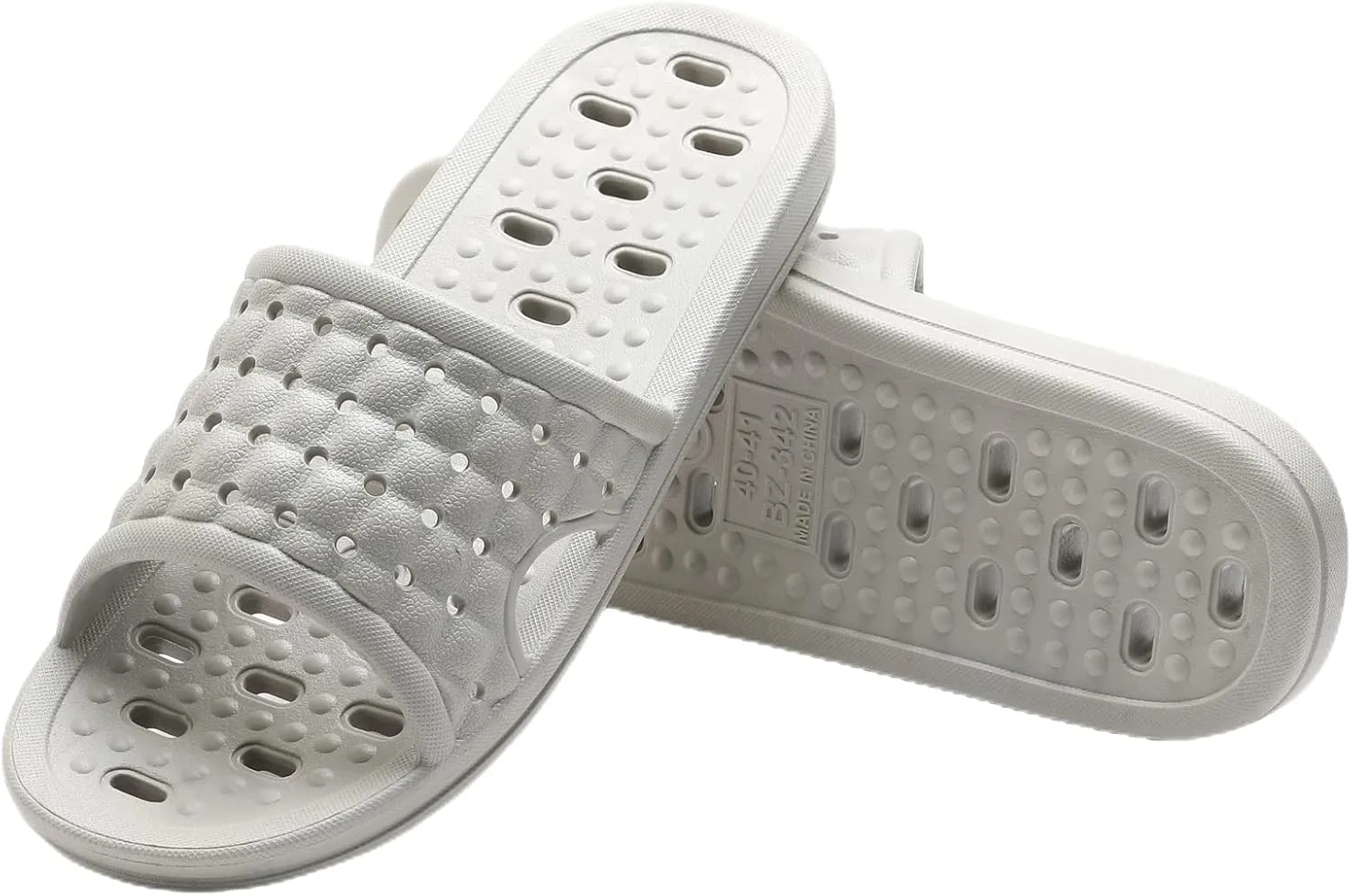 Shower Shoes Quick Dry Non-Slip Bathroom Slippers for Men Women Dorm Home Slides