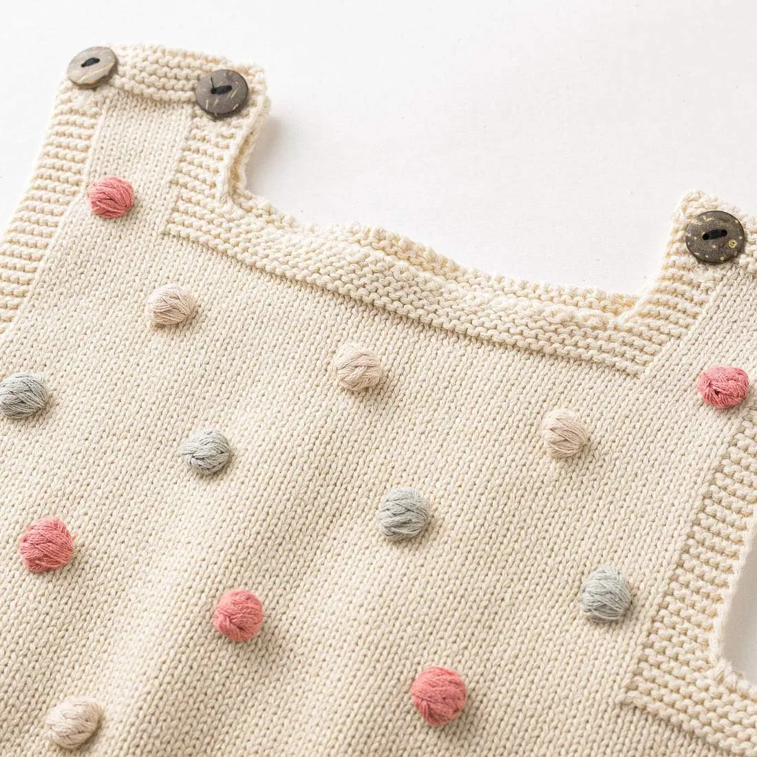 Simplee kids Baby Girl Kint Romper Fall Sleeveless Pompoms Rompers Newborn Little Girl Overall Jumpsuit Outfits
