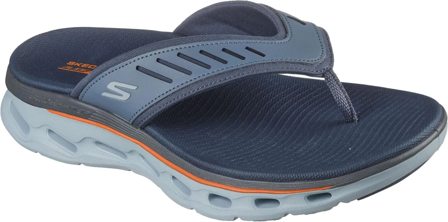 Skechers - Mens Go Walk Glide-Step 2.0 - Chandler Sandal, Color Slate, Size: 11 M US