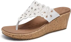 Skechers Women's Beverlee-Summer Spirit Wedge Sandal