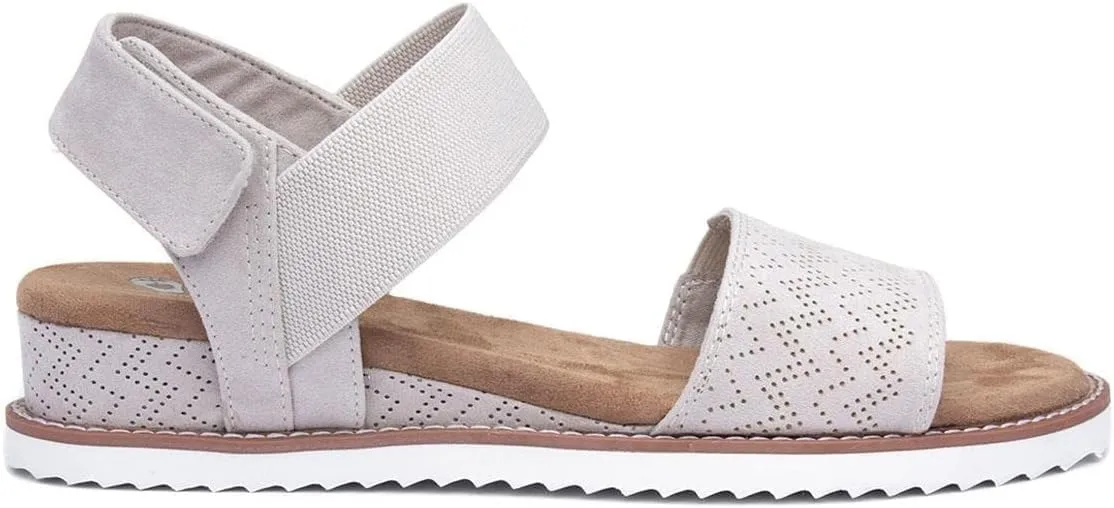 Skechers Women's Desert Kiss-Stretch Quarter Strap Sandal Flat