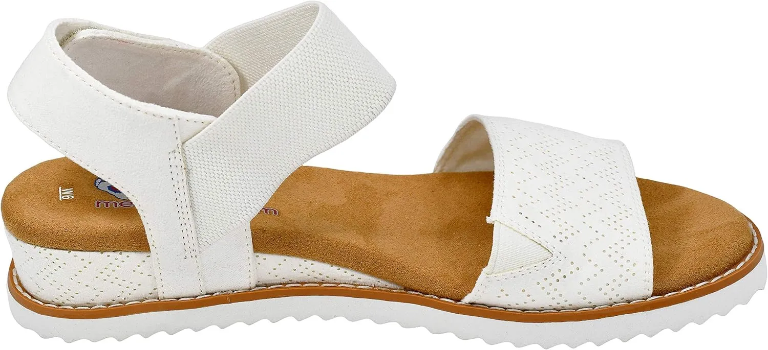 Skechers Women's Desert Kiss-Stretch Quarter Strap Sandal Flat