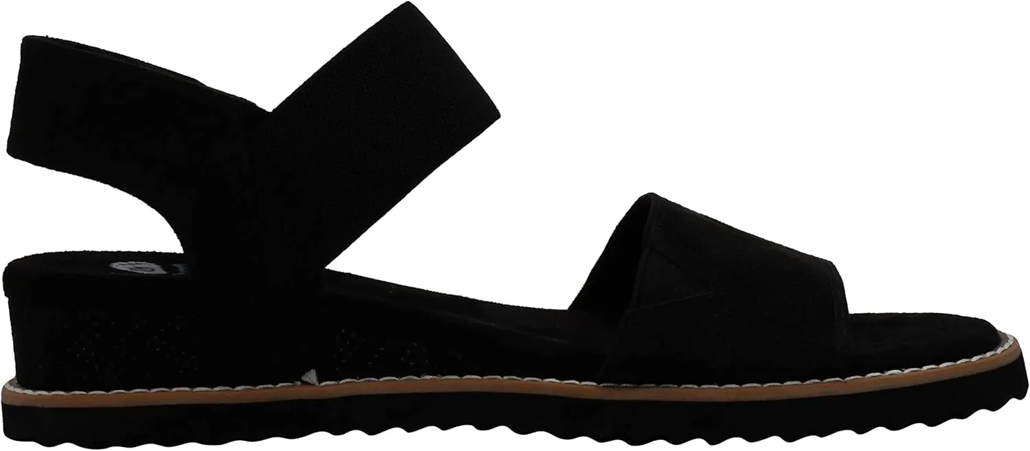 Skechers Women's Desert Kiss-Stretch Quarter Strap Sandal Flat