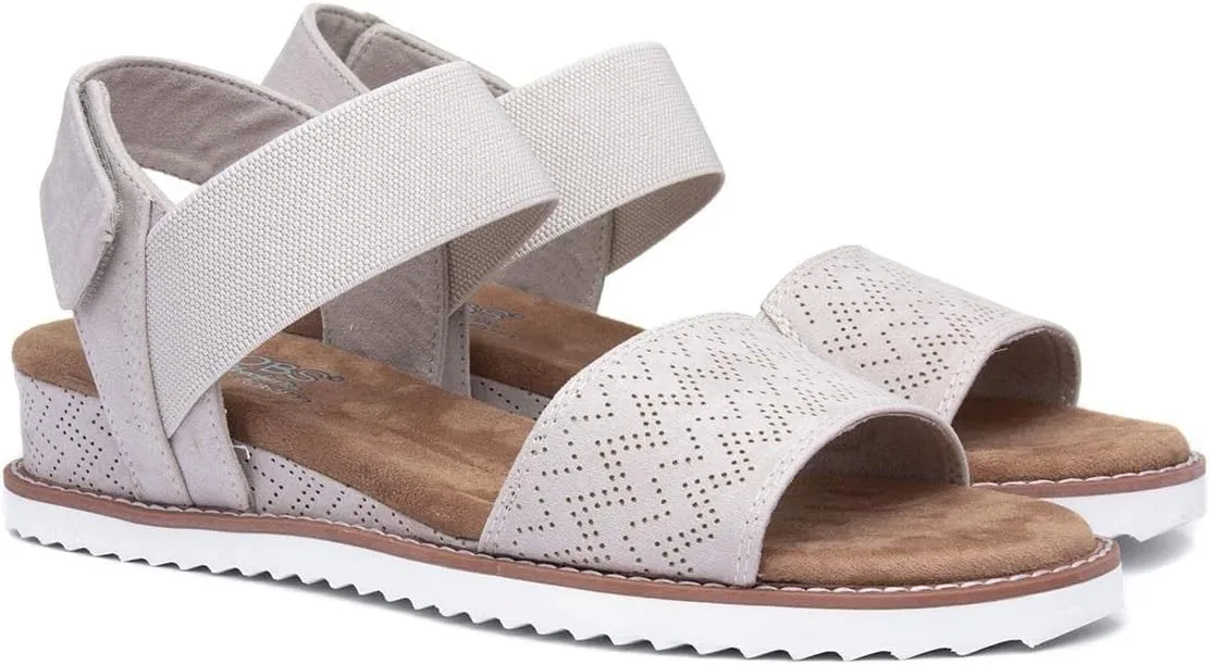 Skechers Women's Desert Kiss-Stretch Quarter Strap Sandal Flat