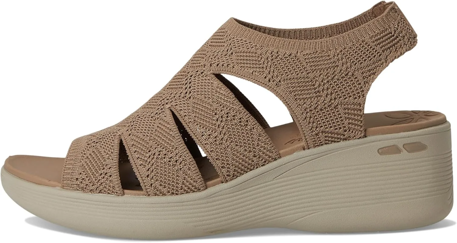 Skechers Women's Pier-lite-Memory Maker Wedge Sandal