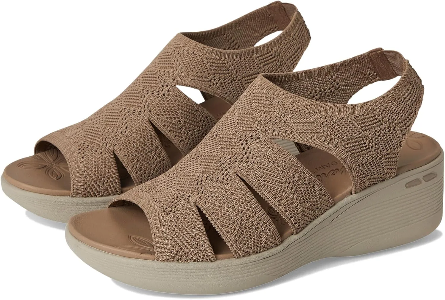 Skechers Women's Pier-lite-Memory Maker Wedge Sandal