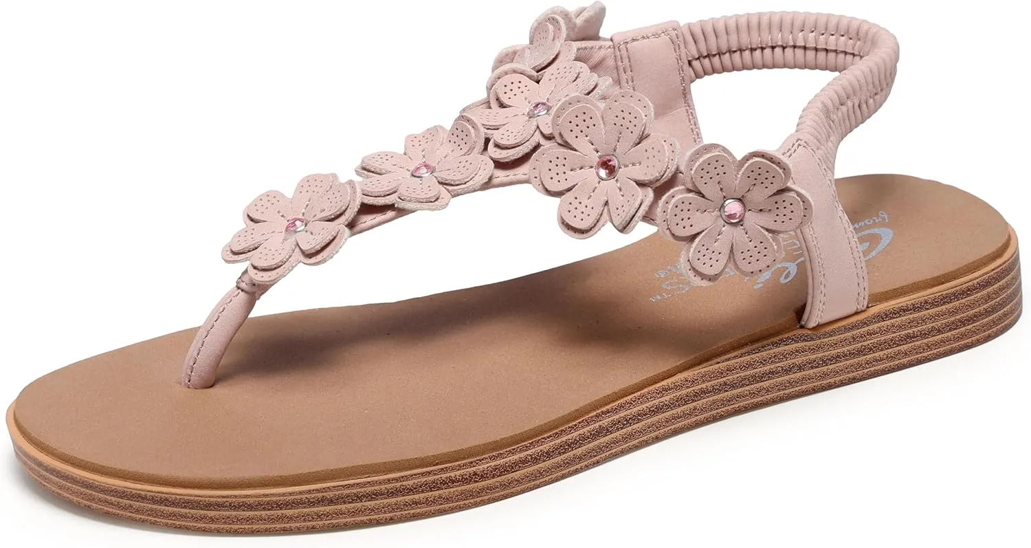 Skechers Women's Summer Cove-Beach Bloom Flip-Flop