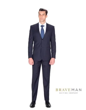 Slim Two Button Navy Suit