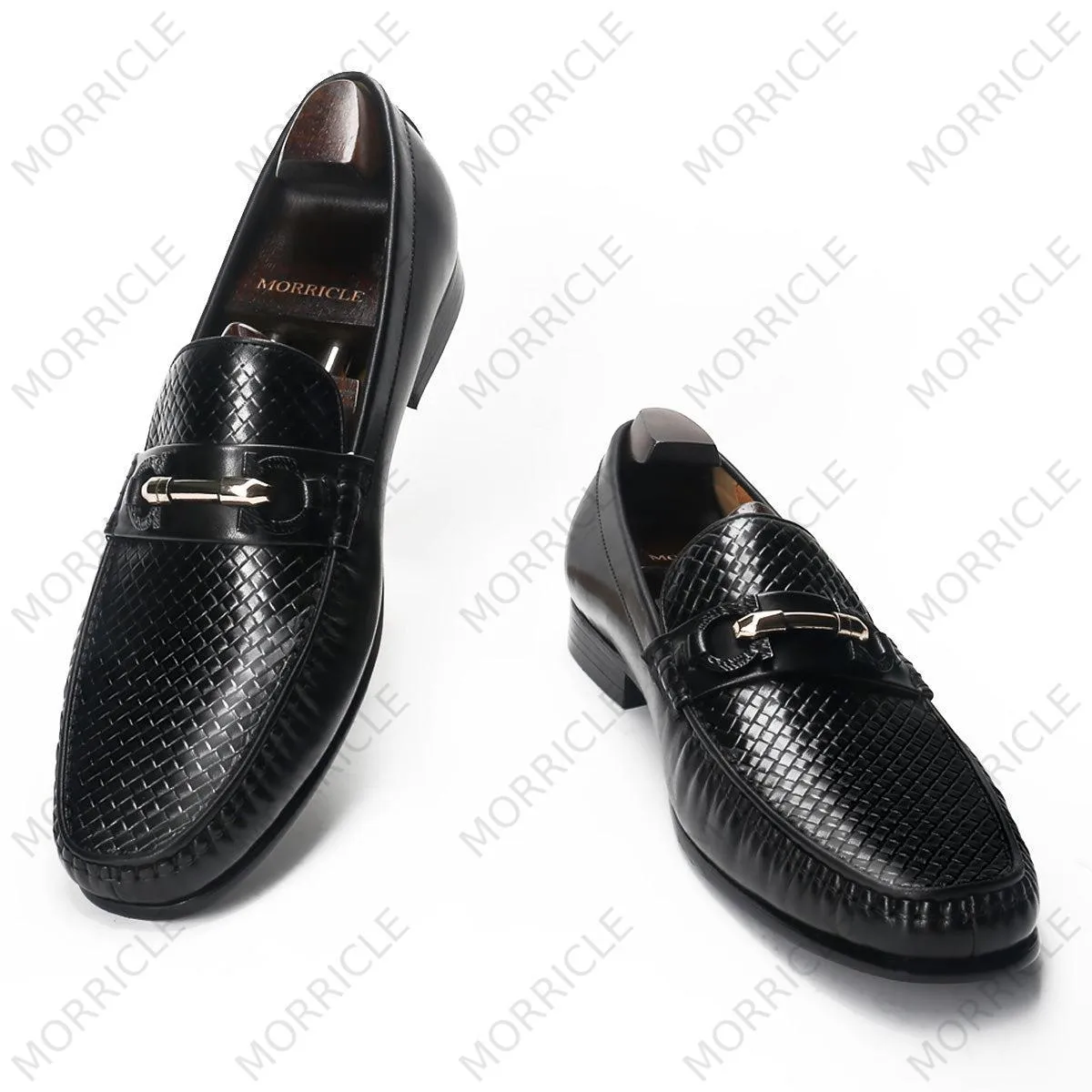 Smart Casual Woven Horsebit Loafers