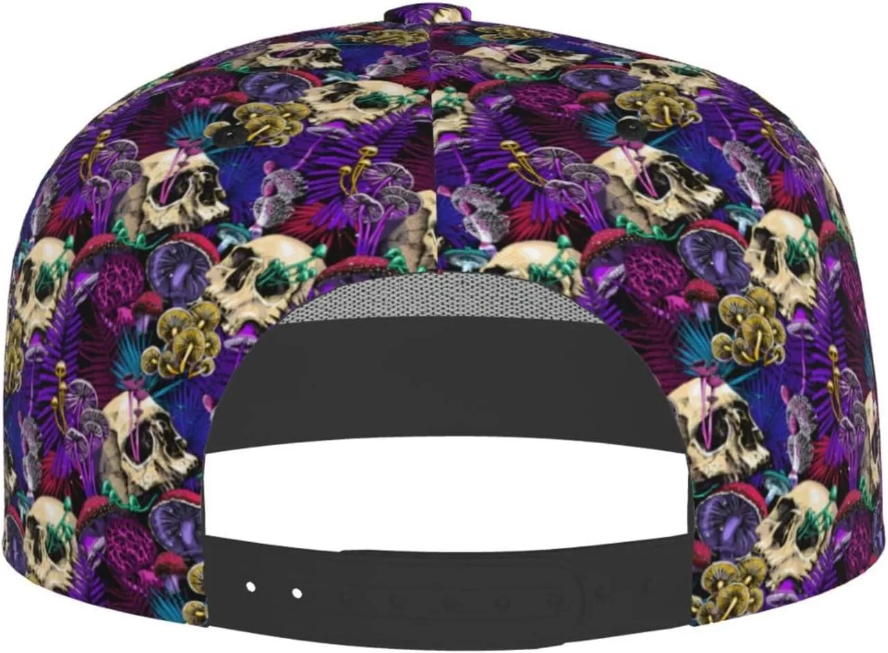 Snapback Hat for Men Women,Stylish Flat Bill Hat Baseball Caps Adjustable Flat Brim Hip Hop Baseball Hats