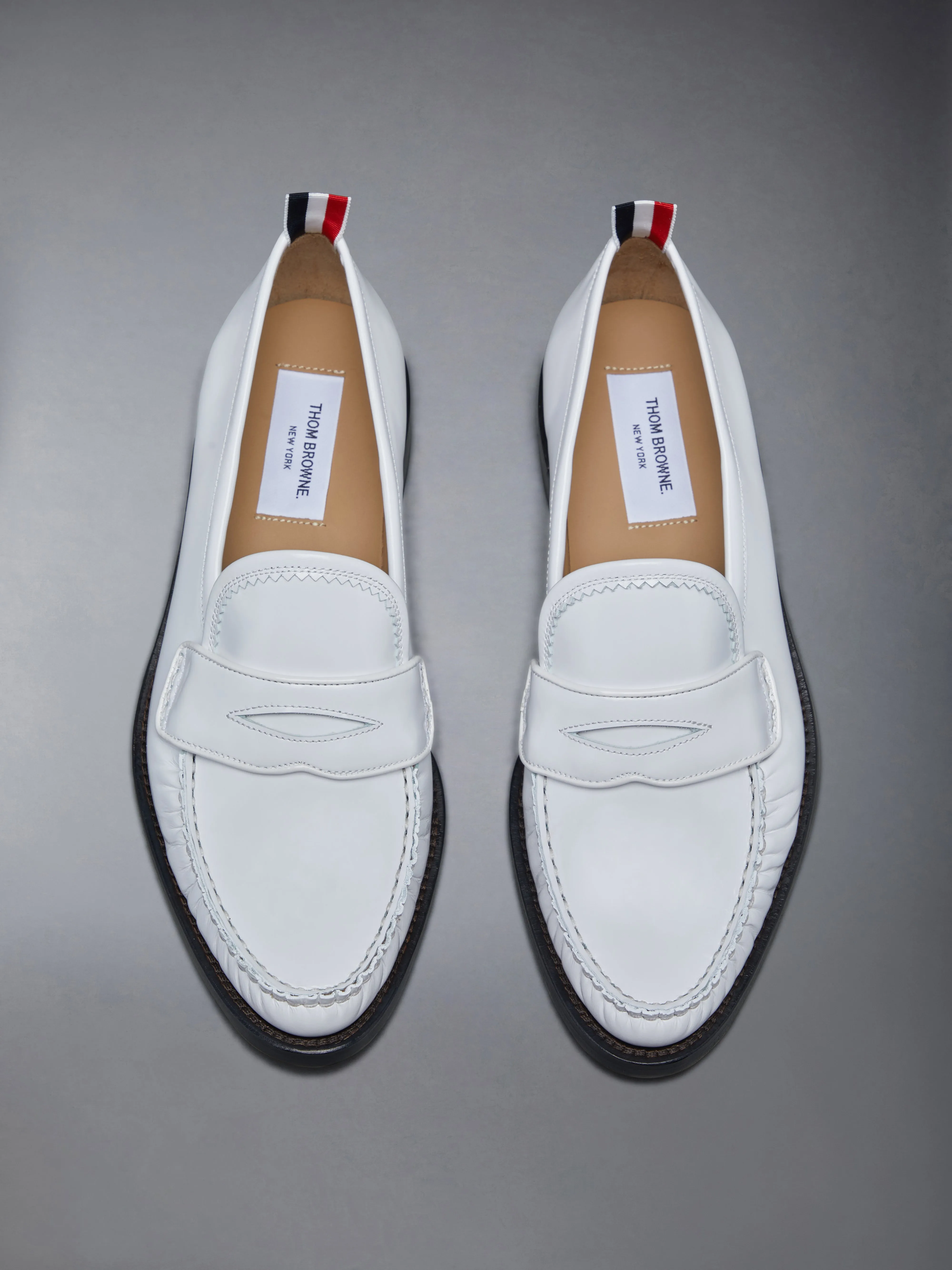 SPAZZOLATO PLEATED VARSITY LOAFER