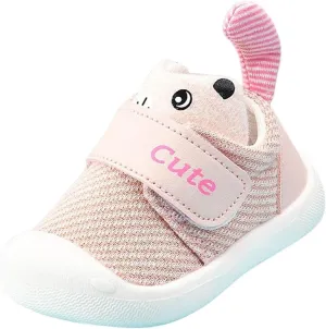 Squeaky Cute Sneaker for Toddler Baby Girls Boys Dinosaur Open Toe First Walking Non Slip Shoes Loafers Comfy Bottom