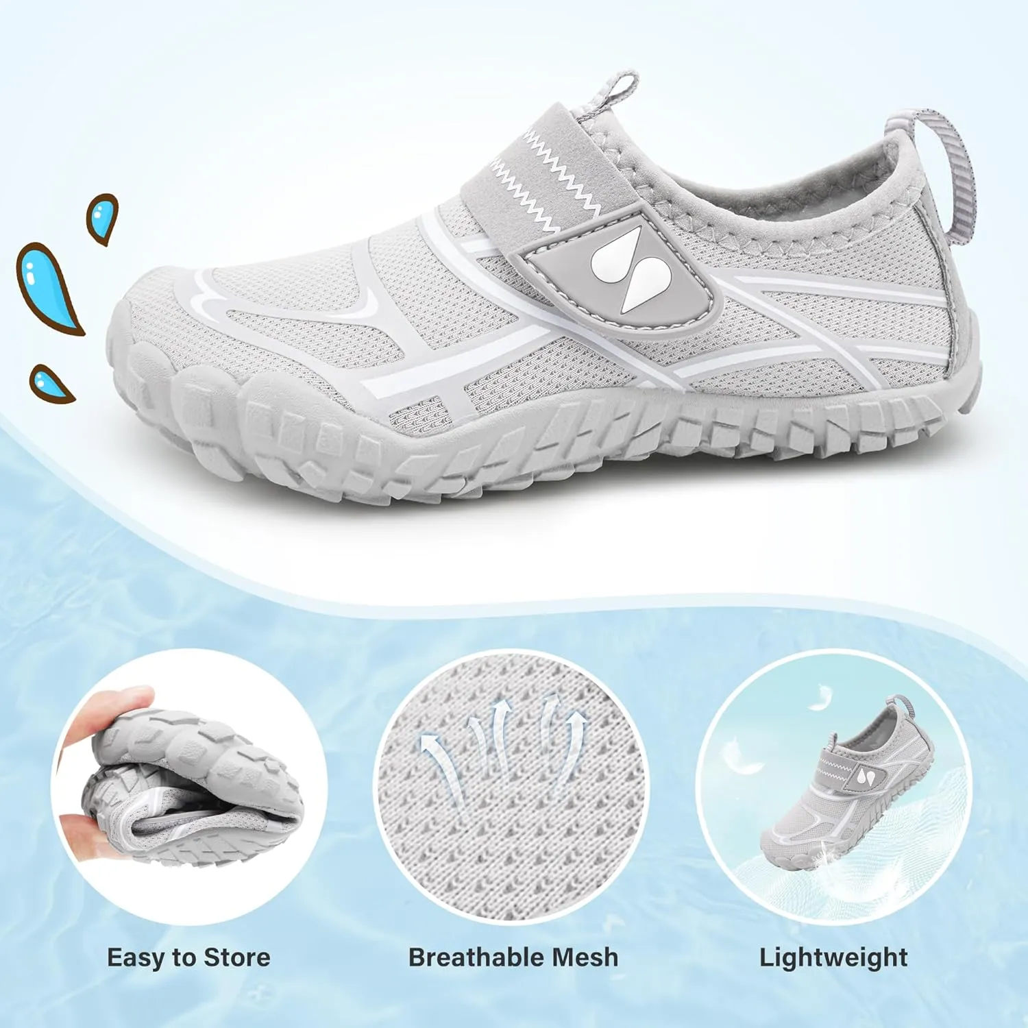 Stelle Kids Water Shoes Boys Girls Swim Hiking Aqua Socks Quick Dry Toddler Barefoot Shoes