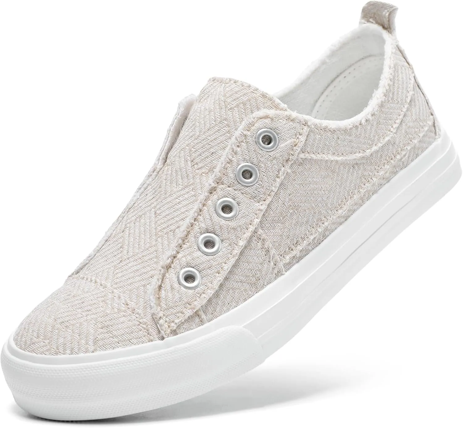 STQ Slip On Shoes Women Casual Canvas Sneakers