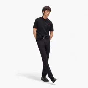 Stretch-Cotton Slim-Fit Polo Shirt With Printed Logo