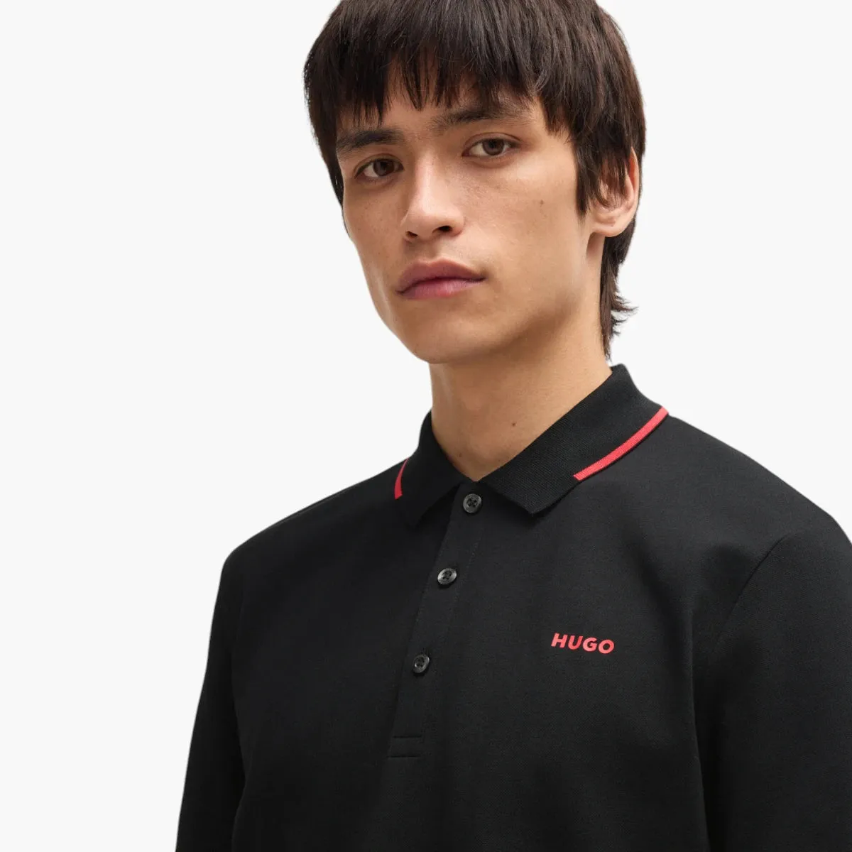 Stretch-Cotton Slim-Fit Polo Shirt With Printed Logo