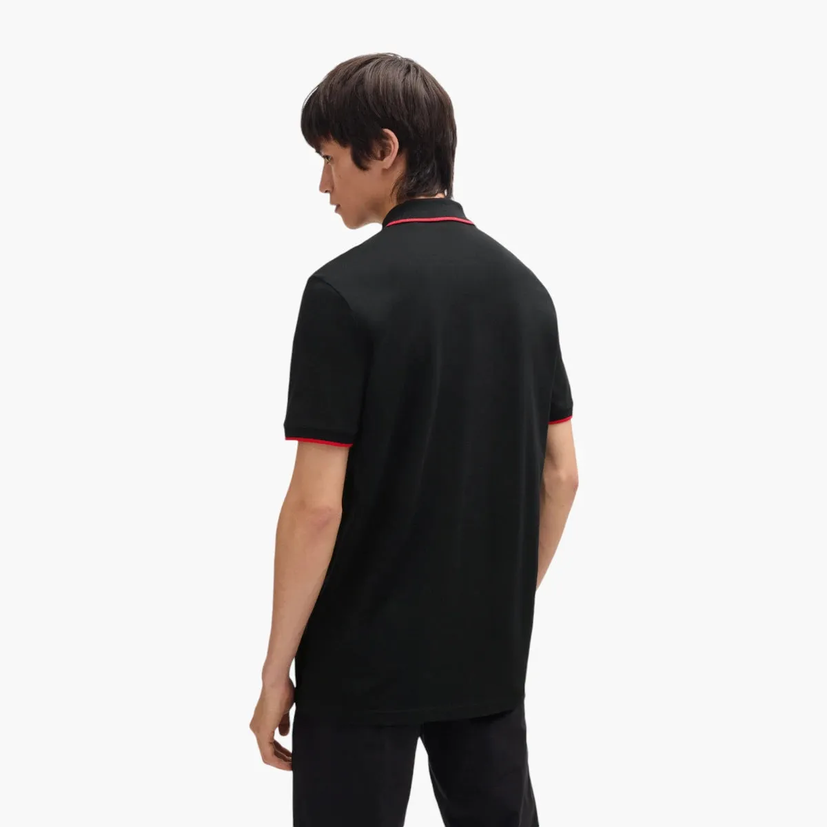 Stretch-Cotton Slim-Fit Polo Shirt With Printed Logo
