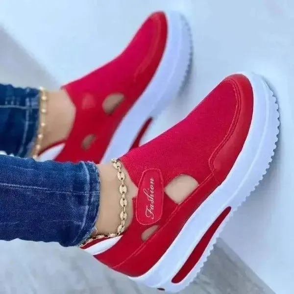 Stylish Fly Knit Shoes with Breathable Mesh and Velcro Design