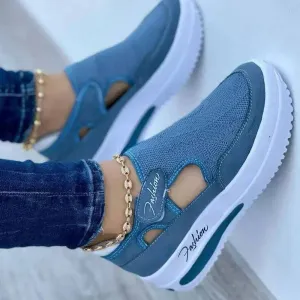 Stylish Fly Knit Shoes with Breathable Mesh and Velcro Design