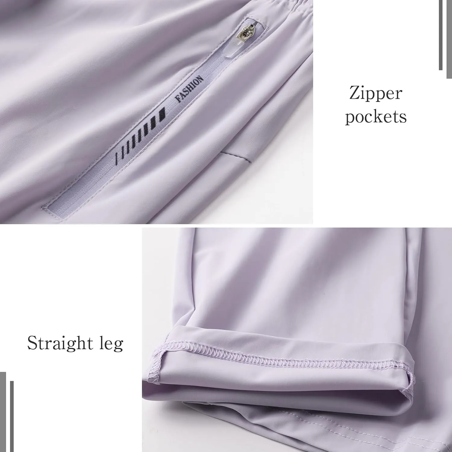 Surenow Womens Active Pants Stretch Breathable Casual Pants with Zip Pocket Lightweight Running Athletic Sweatpants for Women