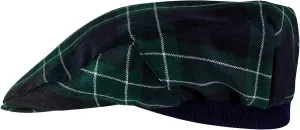 Tartan Design Flat Cap Abercrombie Modern Tartan Mens and Womens One Size Elasticated Band Comfort Fit Made in Scotland