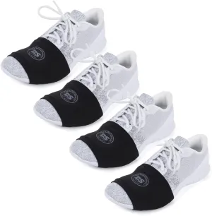 THE DANCESOCKS Made in USA Original Over Sneaker Socks for Dance on Smooth Floors (4 pair/Black)