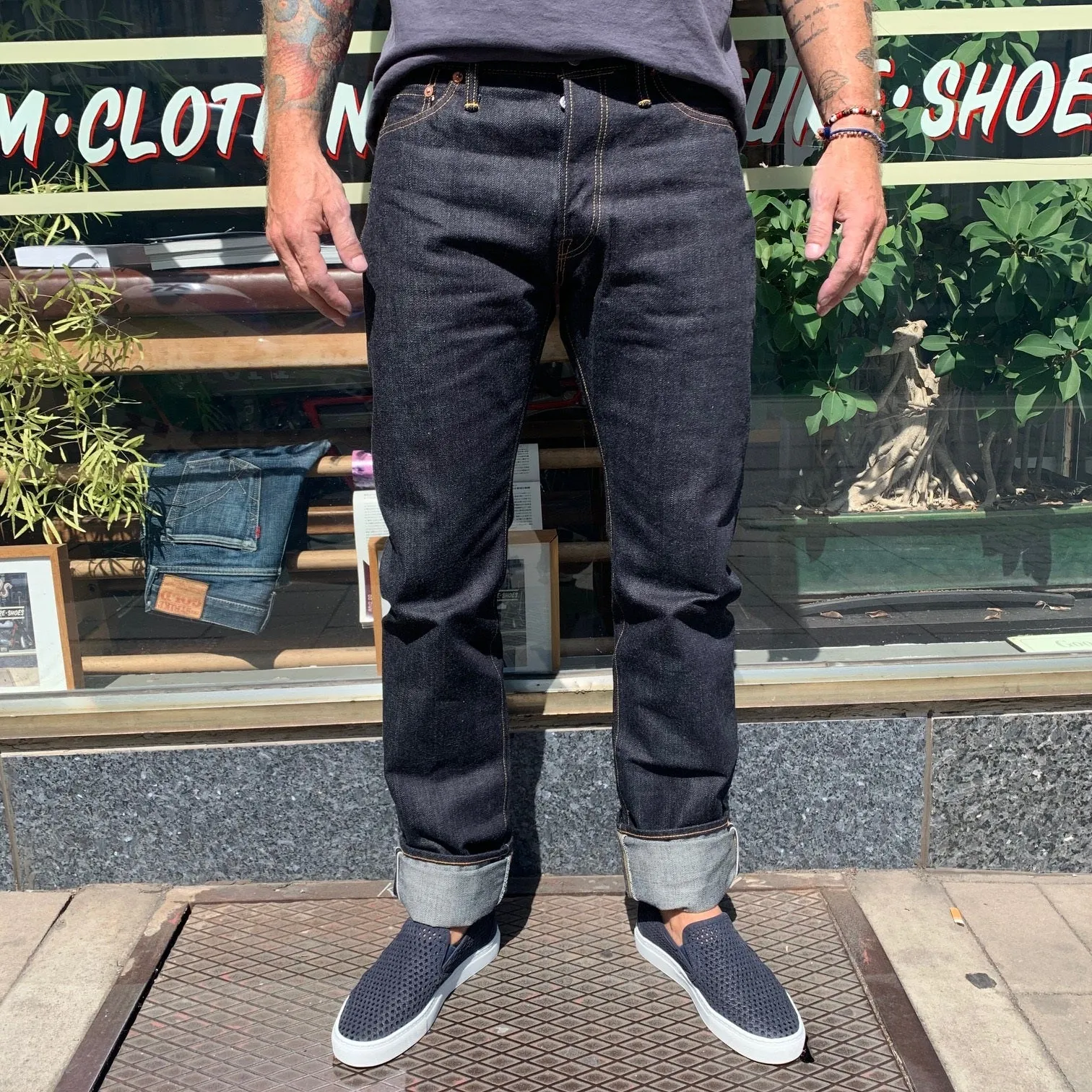 the flat head | 3002 indigo slim taper